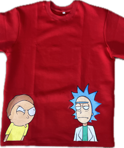 Hand-Painted cartoon Tees