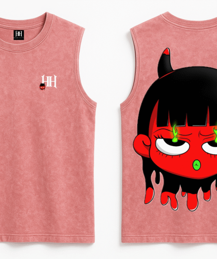 Luna Mist – Pink Sleeveless Tank Top