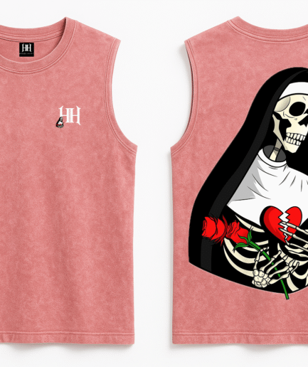 Broken HeArt – Pink Sleeveless Tank Top