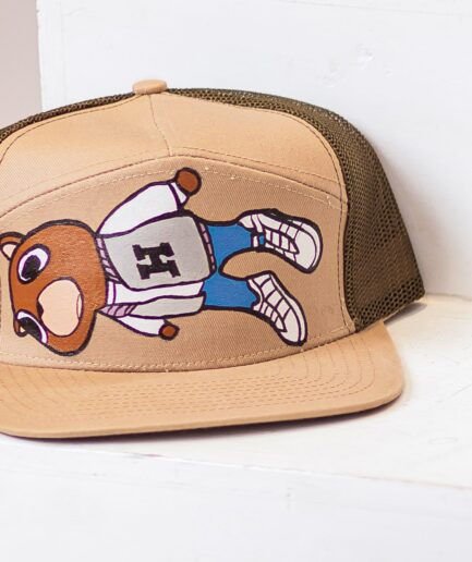 Heart Heist Cartoon Bear Snapback