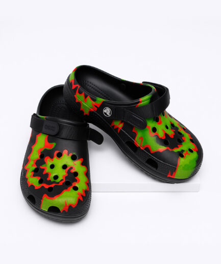 HH Toxic Swirl Hand-Painted Crocs